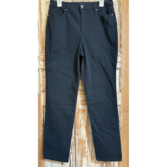 Gloria Vanderbilt Amanda 2.0 Classic Rise Stretch Slim Leg Jean - Black - 10 Ave - Picture 1 of 6